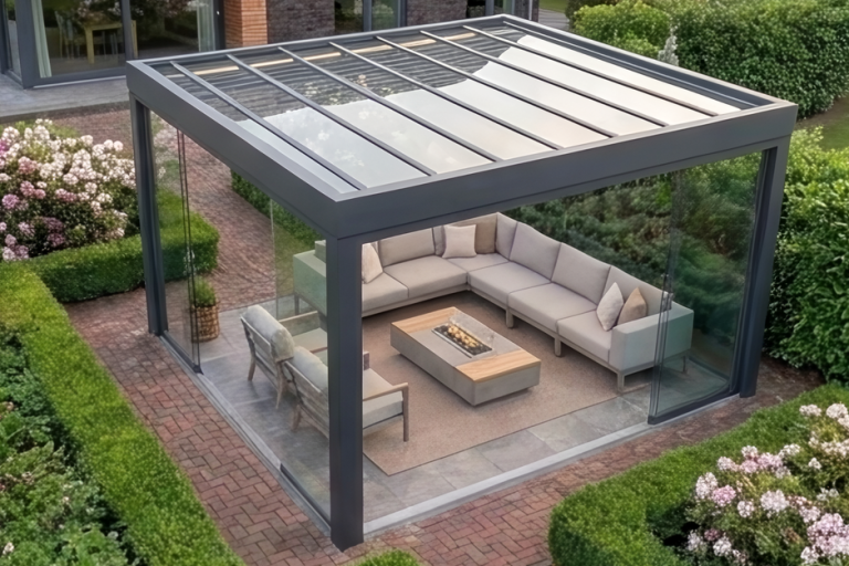 Pergola mit Glasdach im Raum Harz und Göttingen