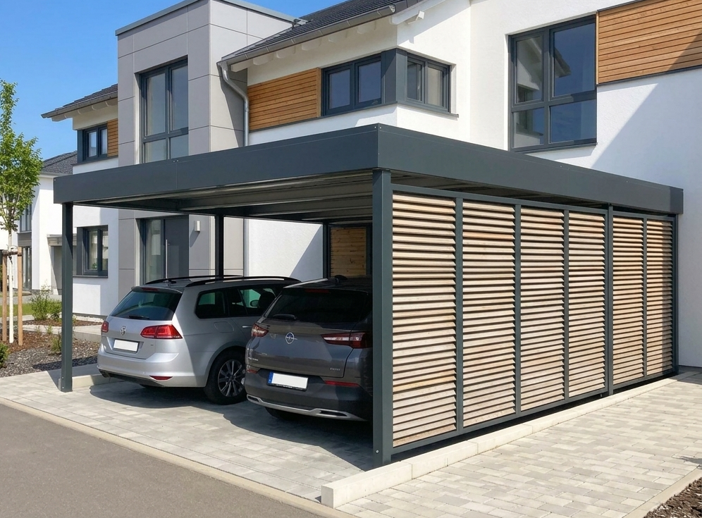Hochwertige Carport Systeme aus Metall bei MERPAL