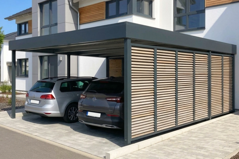 Carport aus Metall nach Maß als hochwertige MERPAL Metallbau Lösung