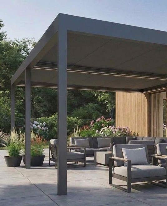 Pergola mit Stoffdach in Northeim