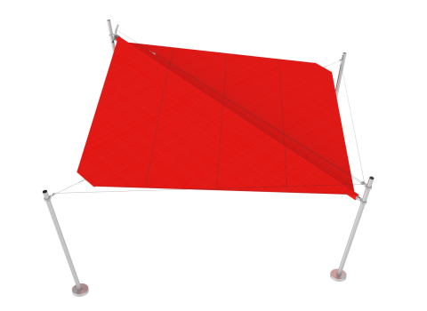 WAREMA Sonea S40 Sonnensegel mit quadratischer Tuchform für Terrasse und Garten