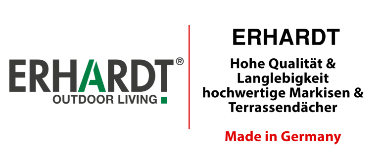 ERHARDT Outdoor Living Terrassendach Partnerprodukt bei MERPAL