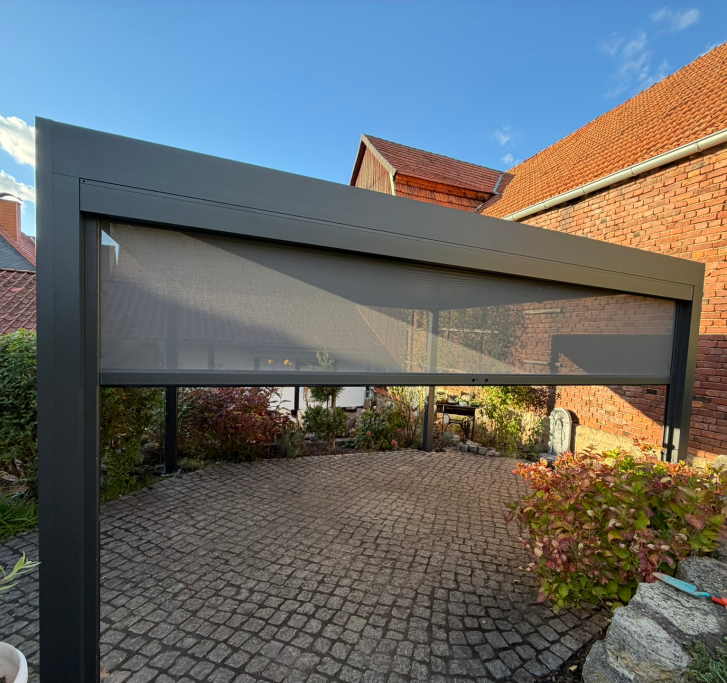 Pergolux Lamellendach freistehend