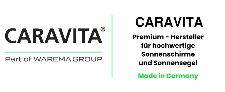 CARAVITA Sonnensegel als Marke der WAREMA Group