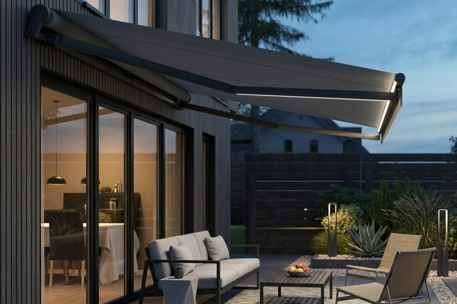 Gelenkarmmarkise als klassische Terrassenmarkise
