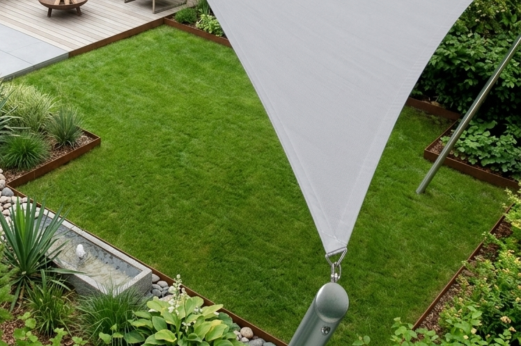 Leichtes CARAVITA Summerday Sonnensegel für Außenbereich
